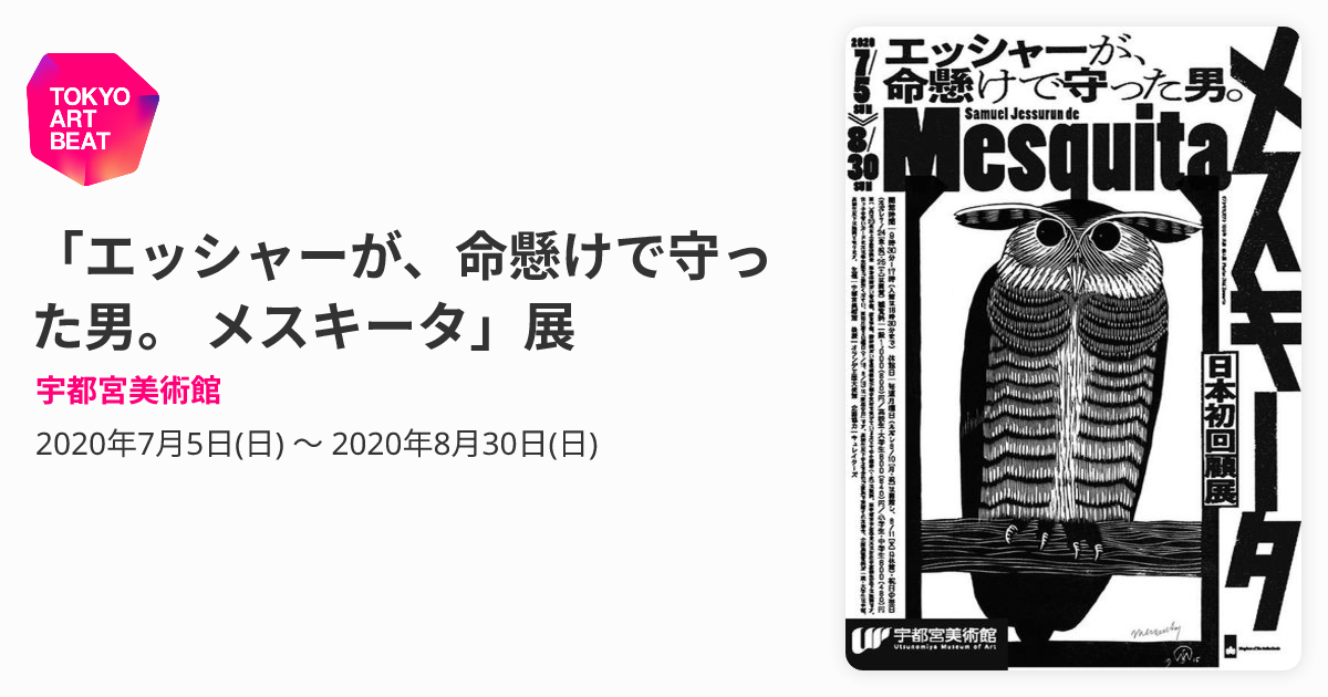 エッシャーが、命懸けで守った男。 メスキータ」展 （宇都宮美術館 