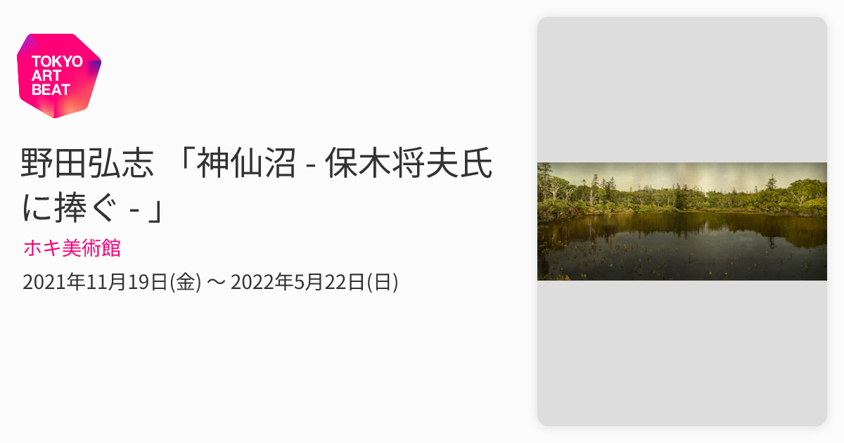 野田弘志 「神仙沼 - 保木将夫氏に捧ぐ - 」 （ホキ美術館） ｜Tokyo