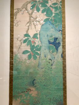 Jippo Araki 'Kantei Soshun' (1922) color on silk hanging scroll, 233.0x100.4 cm, Nerima Art Museum Collection