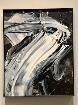 Kazuo Shiraga 'The Monk Mongaku – Traveling to the Waterfall' (1972) oil on canvas, 162.0x130.0 cm, Nerima Art Museum Collection