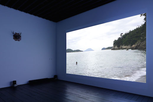 'Room of voice and video work' (Installation View)