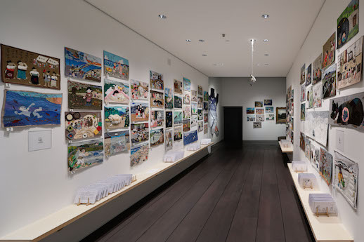 'The Storytelling Table Runner project' (Suzu, Aniai, Setouchi, Tasmania, Finland) (2014–2019), Installation view