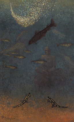 Paul Sérusier, 'Le Bouddha englouti-Hommage à Odilon Redon' (1916), The Museum of Fine Arts, Gifu, Oil on canvas