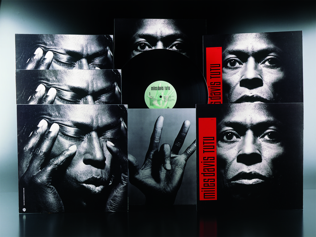 Art direction for the album package ‘TUTU’ (Miles Davis, 1986) ©The Irving Penn Foundation