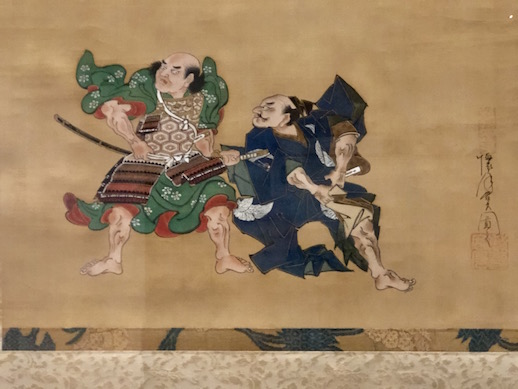 Ando Kaigetsudo, 'Kusazuribiki (the Armor-pulling Scene) from Tales of the Soga Brothers' (1704–1716) (Detail)