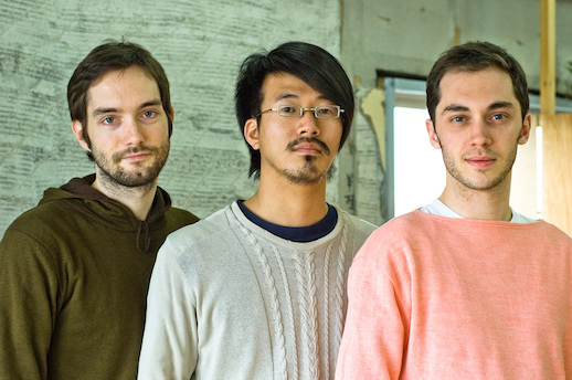 TAB’s original co-founders. From left: Paul Baron, Kosuke Fujitaka, Olivier Thereaux