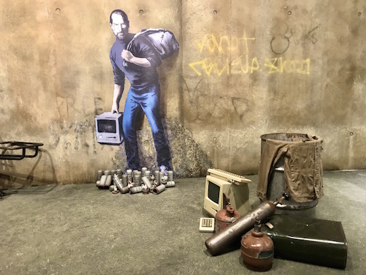 Banksy, 'The Son of a Migrant from Syria' (2015, Calais, France), Installation View